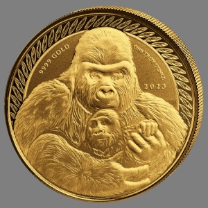 Congo Silverback Gorilla 2023 - 1 Oz Gold ( Kein Internetverkauf )